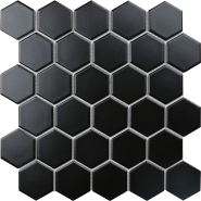 Hexagon Small black matt